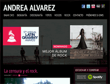 Tablet Screenshot of andreaalvarez.com